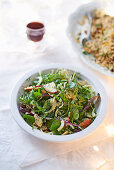 Winter leaf salad