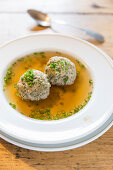 South Tyrolean liver dumpling soup