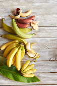 Banana varieties - plantains, red bananas, mini bananas