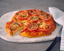 Tomato brioche tart