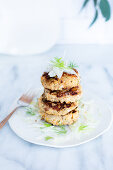 Fish cakes with fresh fennel