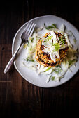 Fish cakes with fresh fennel