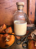 Pumpkin liqueur with ginger, homemade