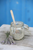 Dried lavender flowers