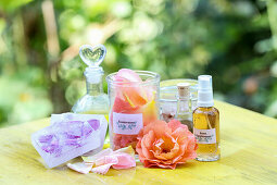 Rose petal extracts for summer skin