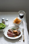 Steak frites - steak paired with chips