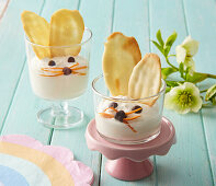 Bunny lemon cream cups