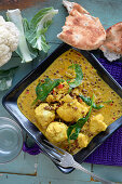 Indian cauliflower curry with lentils