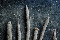 Unpeeled salsify