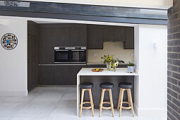 View through to kitchen