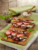 Bavarian Stulle with pork fillet (pork sandwich)