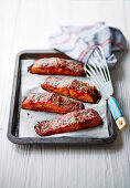 Glazed sesame salmon