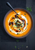 Vegan vegetable cream soup