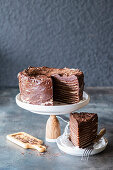 Medovik - Russian chocolate-honey coffee cake