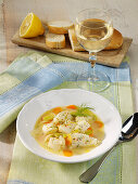 Simmered fish with vegetables