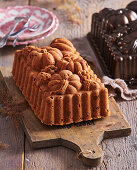 Autumn cake with nuts and golden raisins