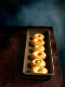 Olive stuffed brioche pastry rolls