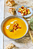 Pumpkin and apple soup