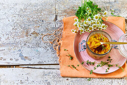 Pumpkin chutney in a jar