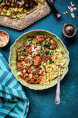 Beef tajine with couscous