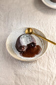 Chocolate lava pudding made in instant pot pressure cooker