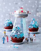 Galaxy cupcakes