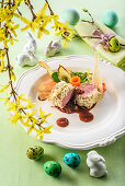 Sousvide pork fillet with horseradish chips and butter (Easter)