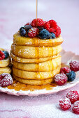 Pancakes baked in an Air Fryer
