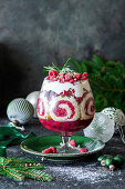 Christmas raspberry trifle