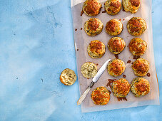 Cheese Laverbread Scones with (seaweed, Wales)