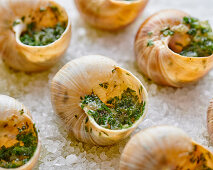 Snails with herb stuffing