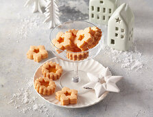 Carrot linzer biscuits