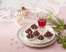 Chocolate truffles with cherry liqueur