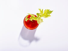 Tomato juice with celery