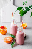 Blood orange smoothies