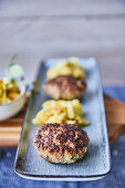 Meatballs Berlin style with potato salad