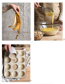 Bananenschalen-Muffins zubereiten