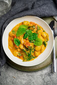 One Pot Gnocchi with tomatoes and spinach