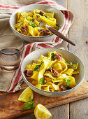 Pappardelle with anchovies