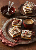 Pecan, tangerine, cream cheese squares