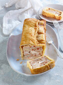 Chicken pate in puff pastry