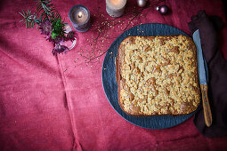 Browniekuchen mit Streuseln