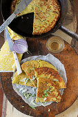 Ligurian chickpea cake (Italy)