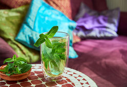 Fresh mint tea