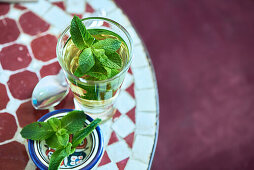 Fresh mint tea