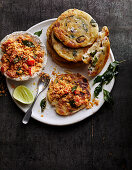 Pol sambol and coconut roti