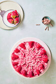 Strawberry Stracciatella Cake