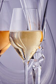 Champagne in elegant glasses