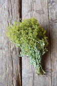 A bunch of dried lady's mantle