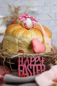 Easter basket brioche